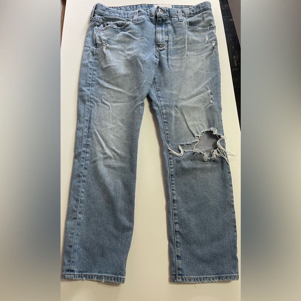 AG Jeans the Nolan Ankle Petite Relaxed Slim Distressed size 30P